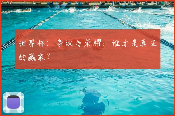 世界杯：争议与荣耀，谁才是真正的赢家？